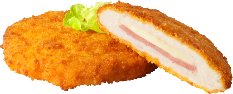 Puten-Schnitte Art "Cordon bleu" oder Wiener Art