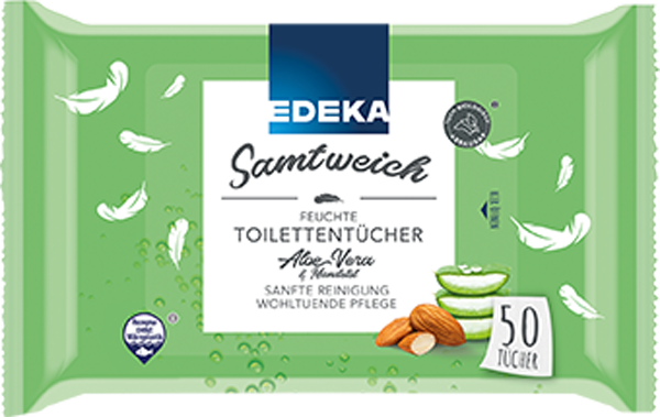 EDEKA Samtweich feuchte Toilettentücher