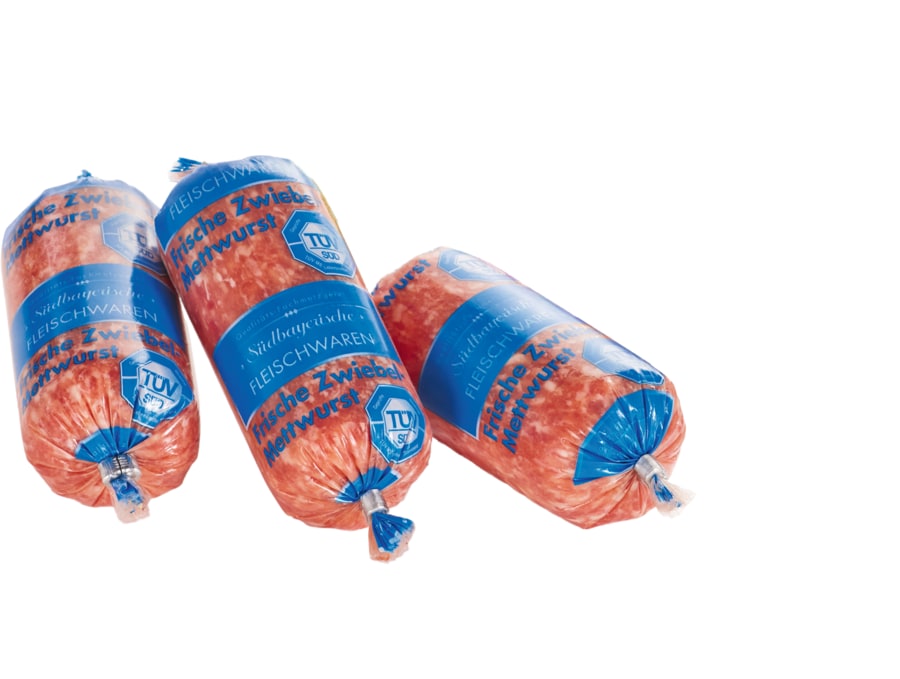 Rein-Rind- oder Zwiebel-Mettwurst