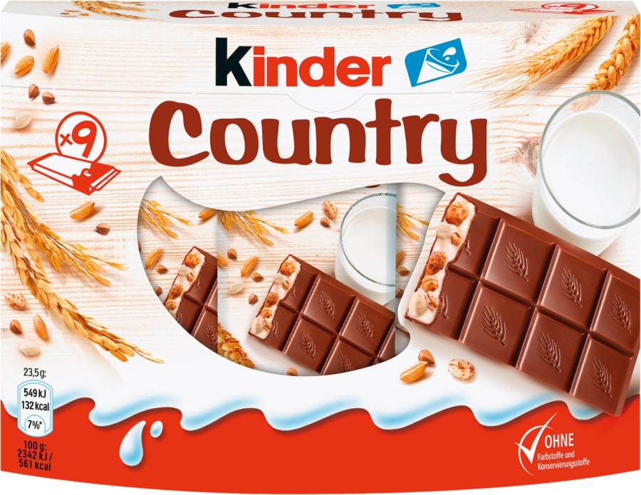 kinder bueno oder Country