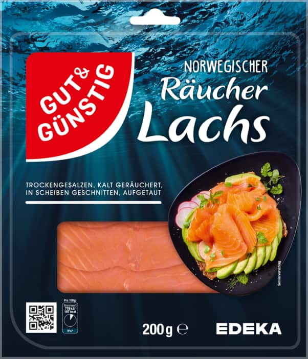 Gut&Günstig Norwegischer Räucher-Lachs