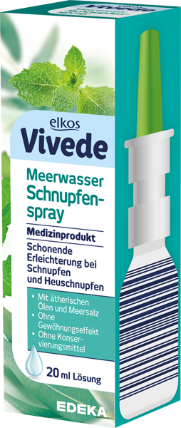 EDEKA elkos VIVEDE Meerwasser-Schnupfenspray