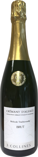 Elsass Crémant d’Alsace Les Trois Collines Méthode Traditionelle Brut 