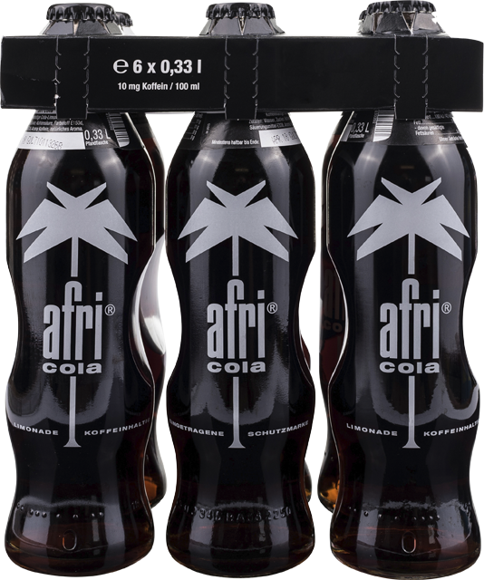 Afri Cola¹ auch ohne Zucker¹ oder Bluna