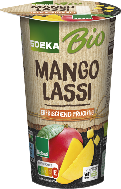 EDEKA Bio Mango oder Himbeer Lassi