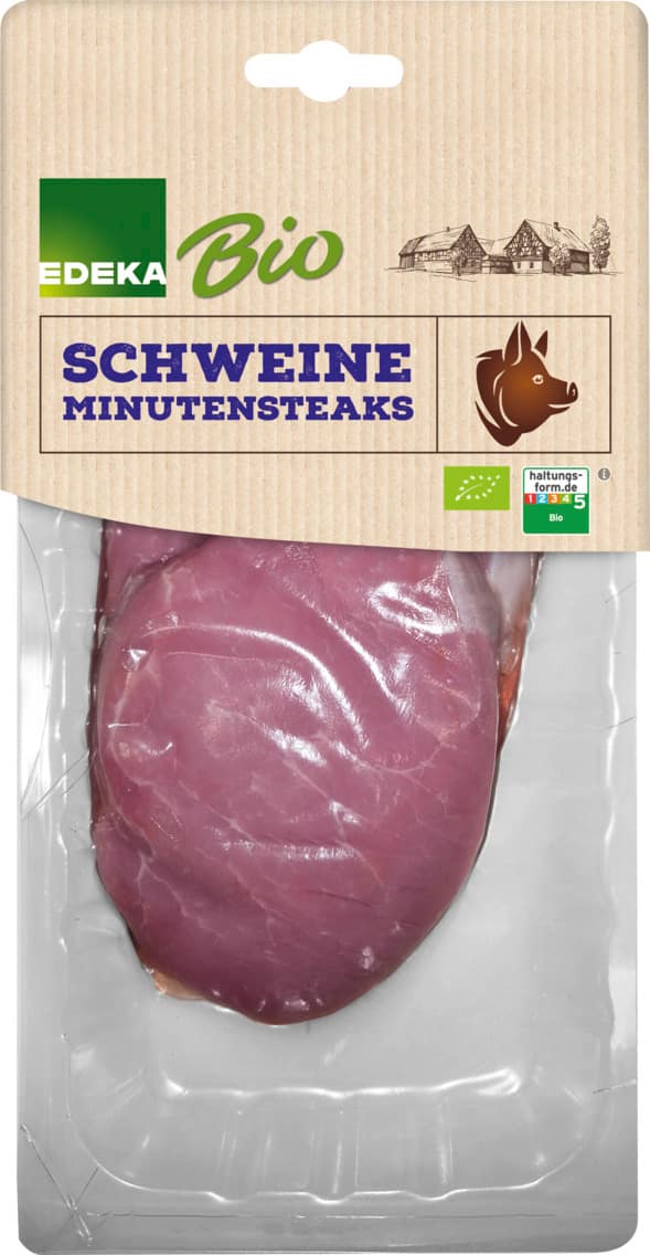 EDEKA Bio WWF Schweine Minutensteaks