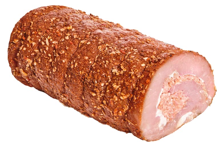Rollbraten* Schweizer Art, vom Schweinerücken, küchenfertig gefüllt mit Käse und Schinken oder Rollbraten „Adria”*