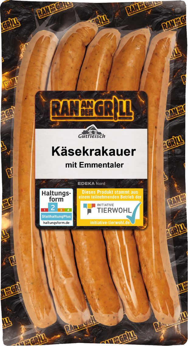 Ran an den Grill Käsekrakauer