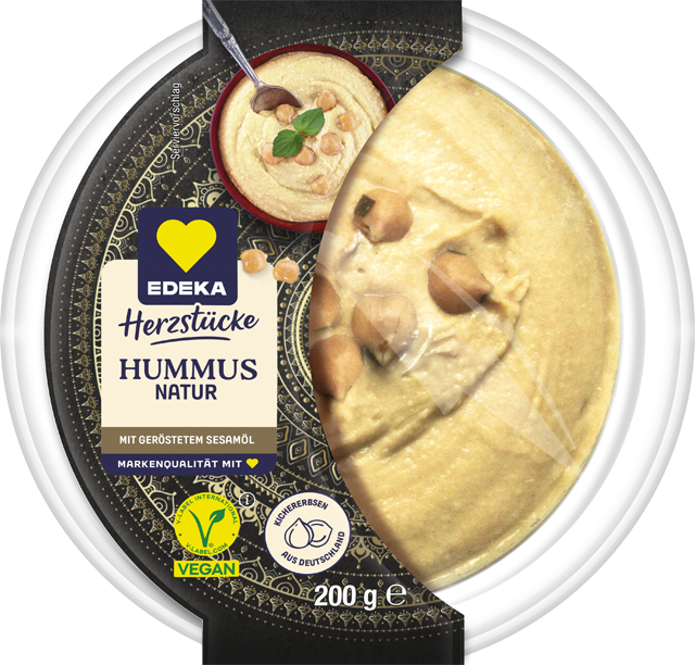 Vegan EDEKA Herzstücke Hummus natur 