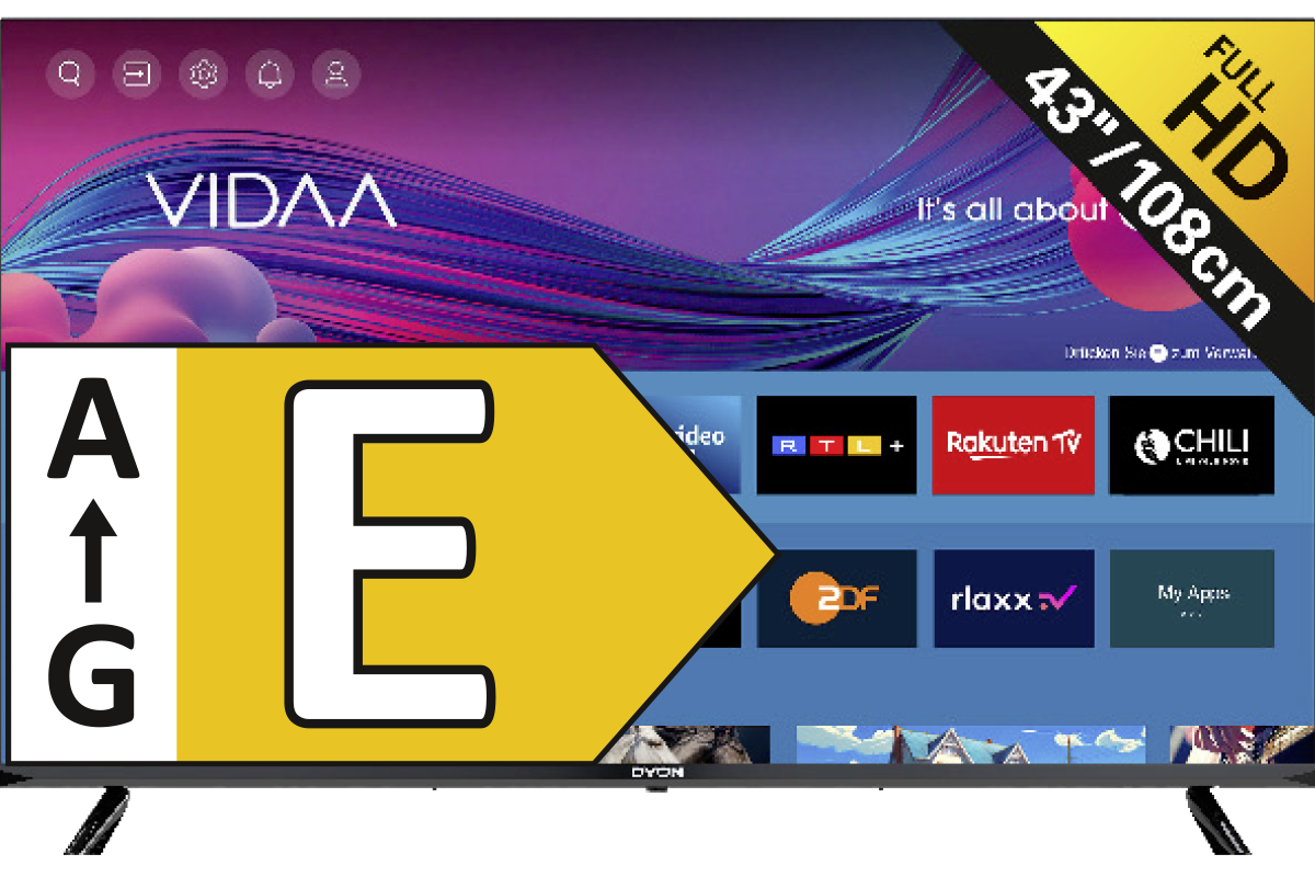 DYON 4K-UHD-TV „Movie Smart 43 VX“