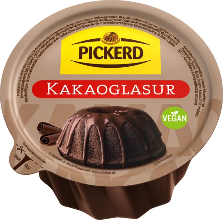 Pickerd Kakao- oder Vollmilch-Glasur