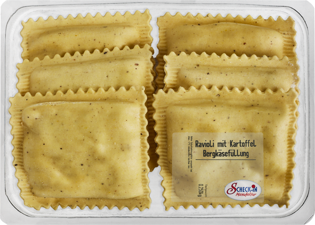 Ravioli mit Kartoffel-Bergkäsefüllung