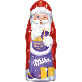 Milka Weihnachtsmann oder Schneemann