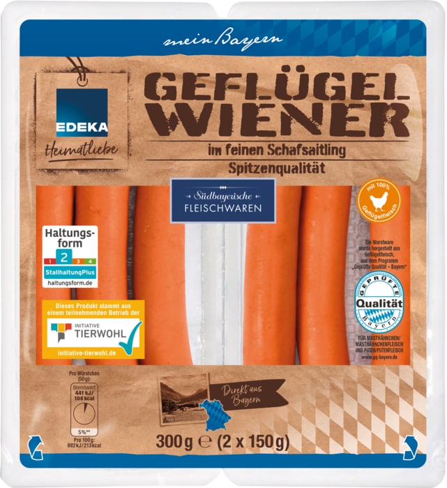 EDEKA Heimatliebe Geflügelwiener*