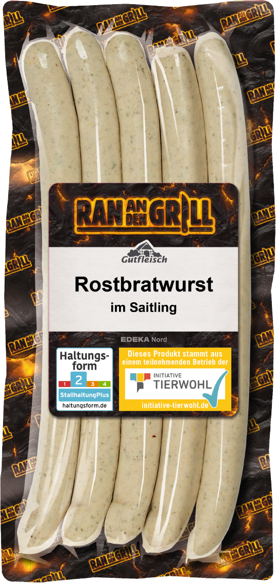 Ran an den Grill Rostbratwurst oder Schinkengriller