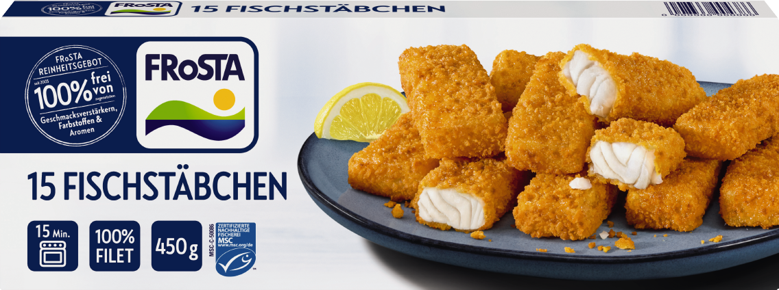 Frosta Schlemmerfilet oder Fischstäbchen