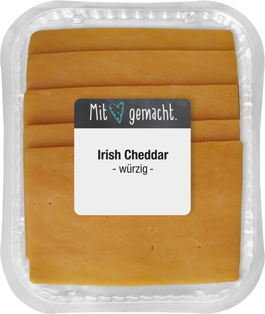 Mit Herz gemacht: Irish Cheddar würzig