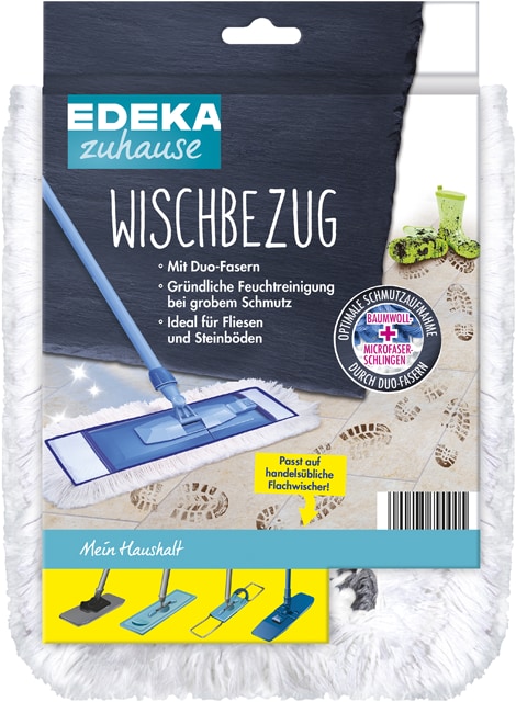 EDEKA zuhause Wischbezug Duo-Faser