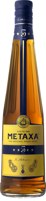 Metaxa Brandy 5 Stern, Greek Orange 