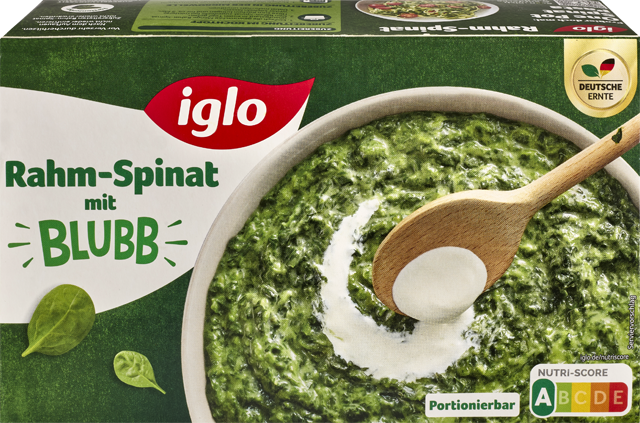 Iglo Rahm Spinat oder Junger Spinat