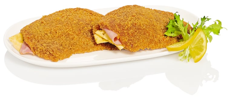 Cordon Bleu* gefüllt mit Schinken und Käse oder Schaschlik-Spieße*