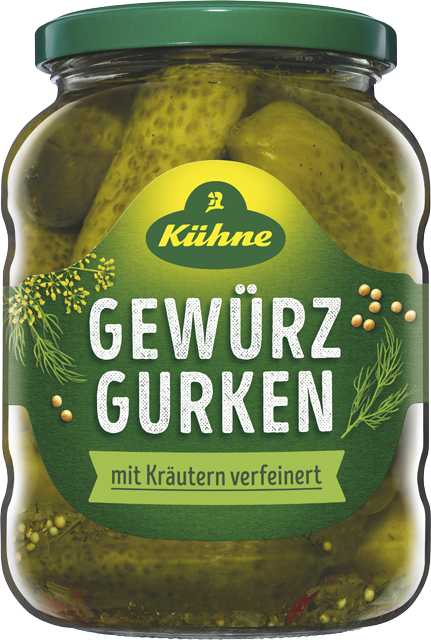 Kühne Gewürzgurken mit Kräutern