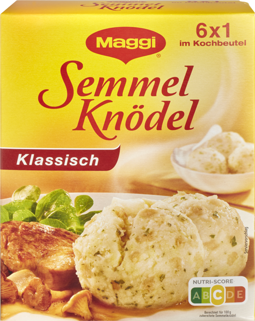 Maggi Semmelknödel oder Kartoffelknödel halb & halb