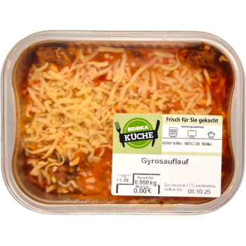 Gyrosauflauf oder Schaschliktopf