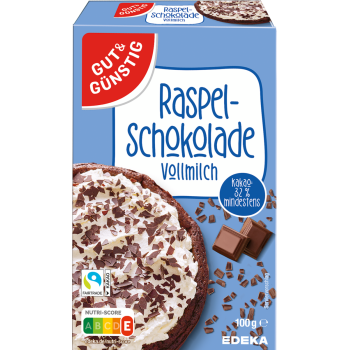 GUT & GÜNSTIG - Raspel-Schokolade, Schoko-Chunks oder Schoko-Tröpfchen