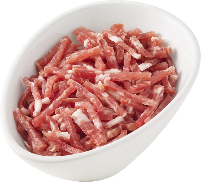 Rohschinken in Streifen 