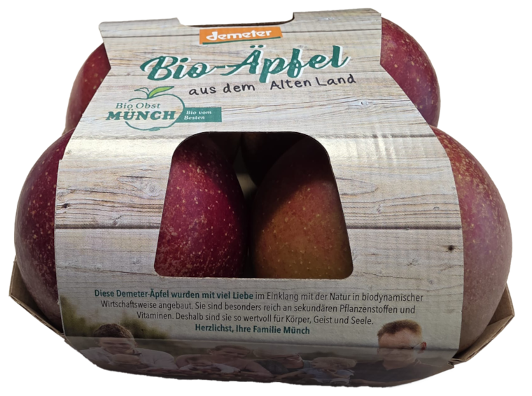 Demeter Tafelapfel Wellant oder Tafelbirne Xenia