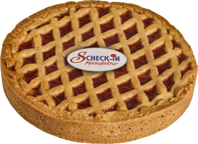 Crostata mit Erdbeer-Rhabarber-Marmeladen-Füllung