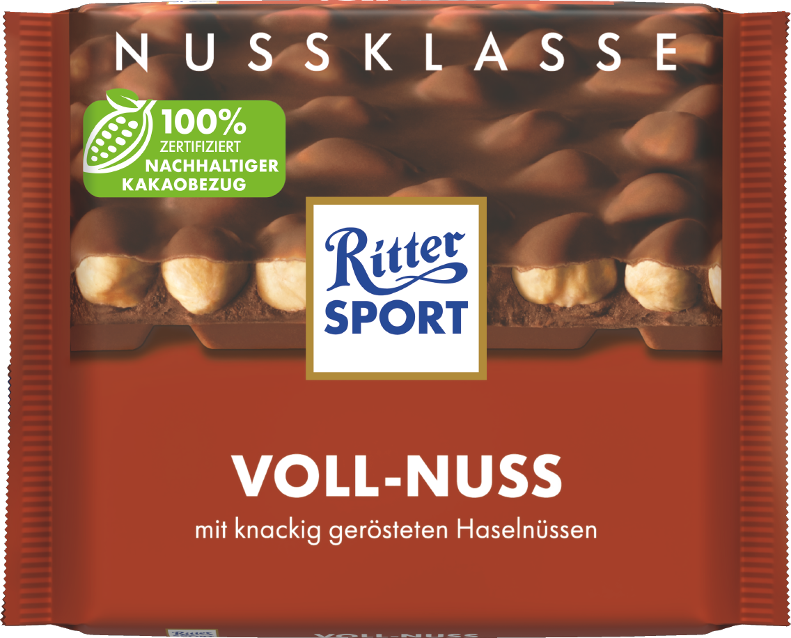 Ritter Sport Nussklasse oder Kakaoklasse Tafelschokolade