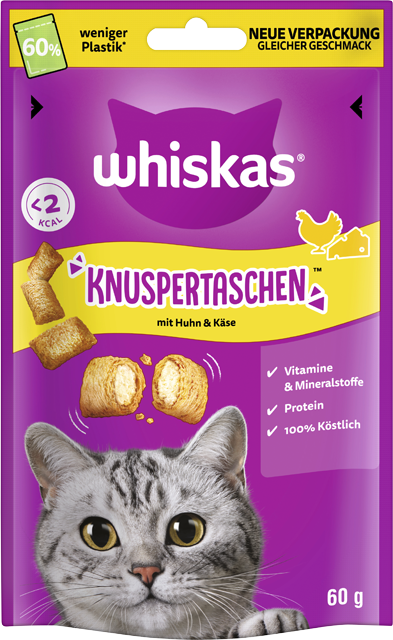 Whiskas Knuspertaschen mit Huhn & Käse