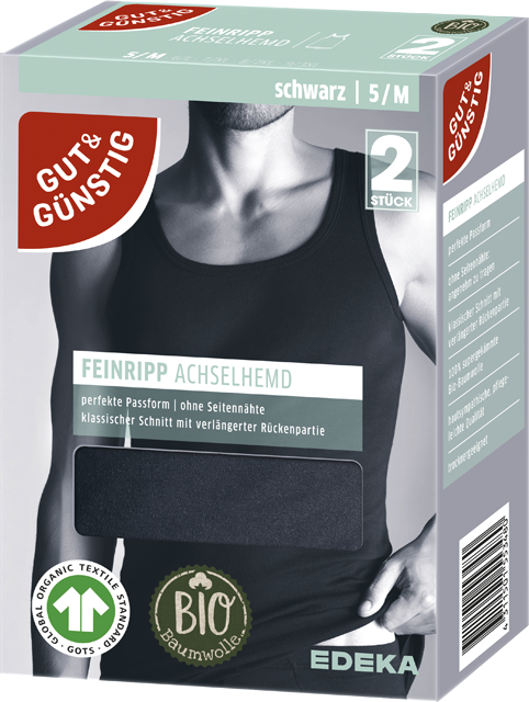 Gut & Günstig Herren Feinripp-Achselhemd