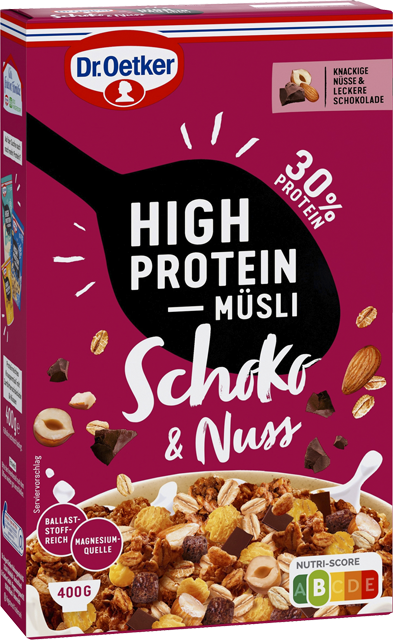 Dr. Oetker High Protein Müsli Schoko & Nuss