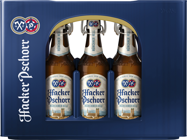 Hacker Pschorr Münchner Hell auch Alkoholfrei oder Naturradler auch Alkoholfrei 