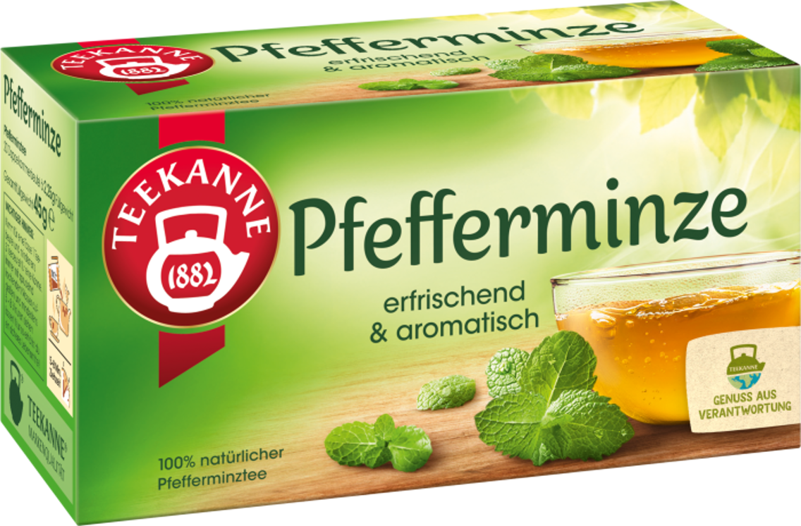 Teekanne Kräuter- oder Früchtetee
