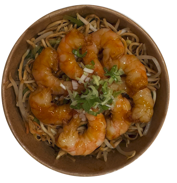 Terriyaki Garnelen Bratnudeln