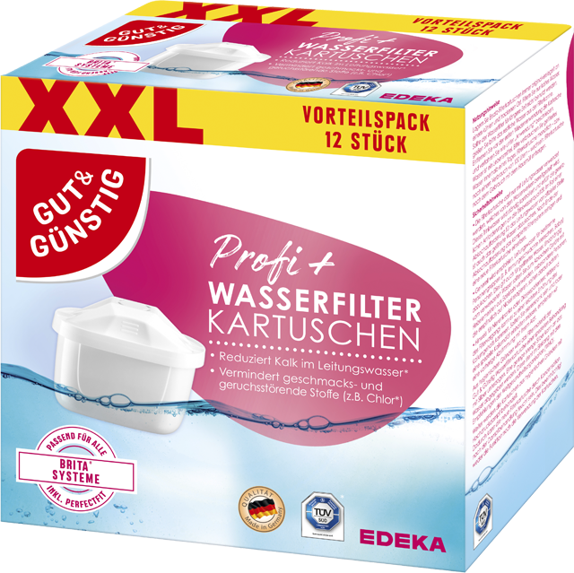 Gut & Günstig Wasserfilterkartuschen 12er