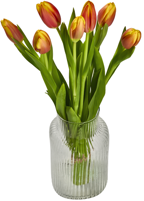 Nur in Märkten mit Blumenabteilung: Tulpenstrauß