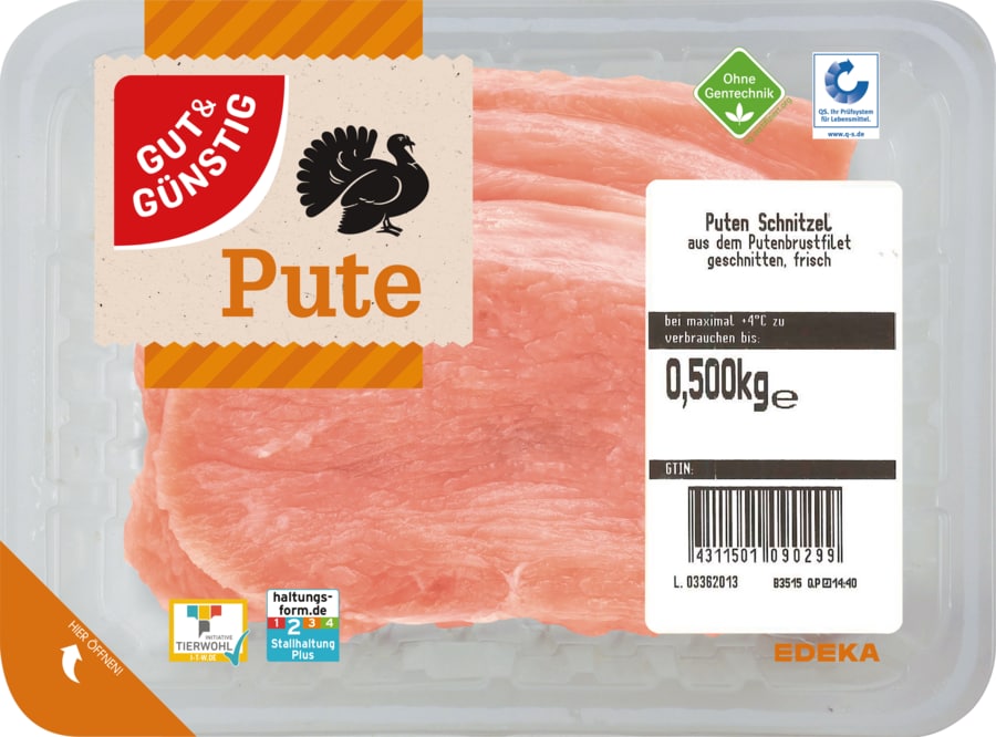 Gut&Günstig Puten-Schnitzel