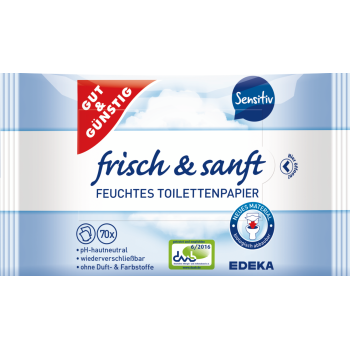 GUT & GÜNSTIG - frisch & sanft Feuchtes Toilettenpapier