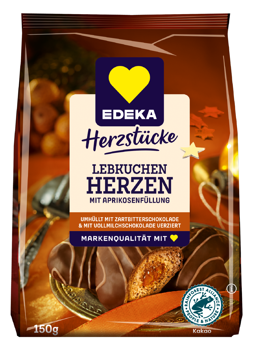 EDEKA Lebkuchen Herzen gefüllt