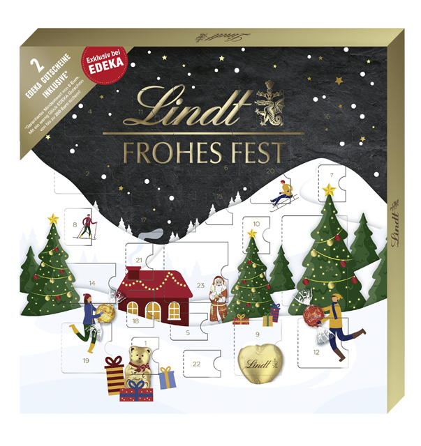 Lindt Adventskalender mit Gutscheinen