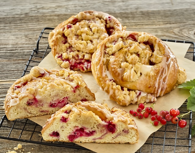 ¹Johannisbeer- Streuselschnecken