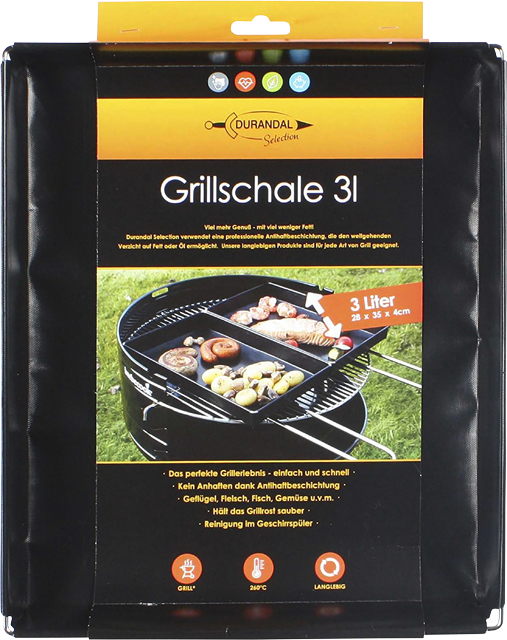 DURANDAL Grillschale lebensmittelecht 3 L 
