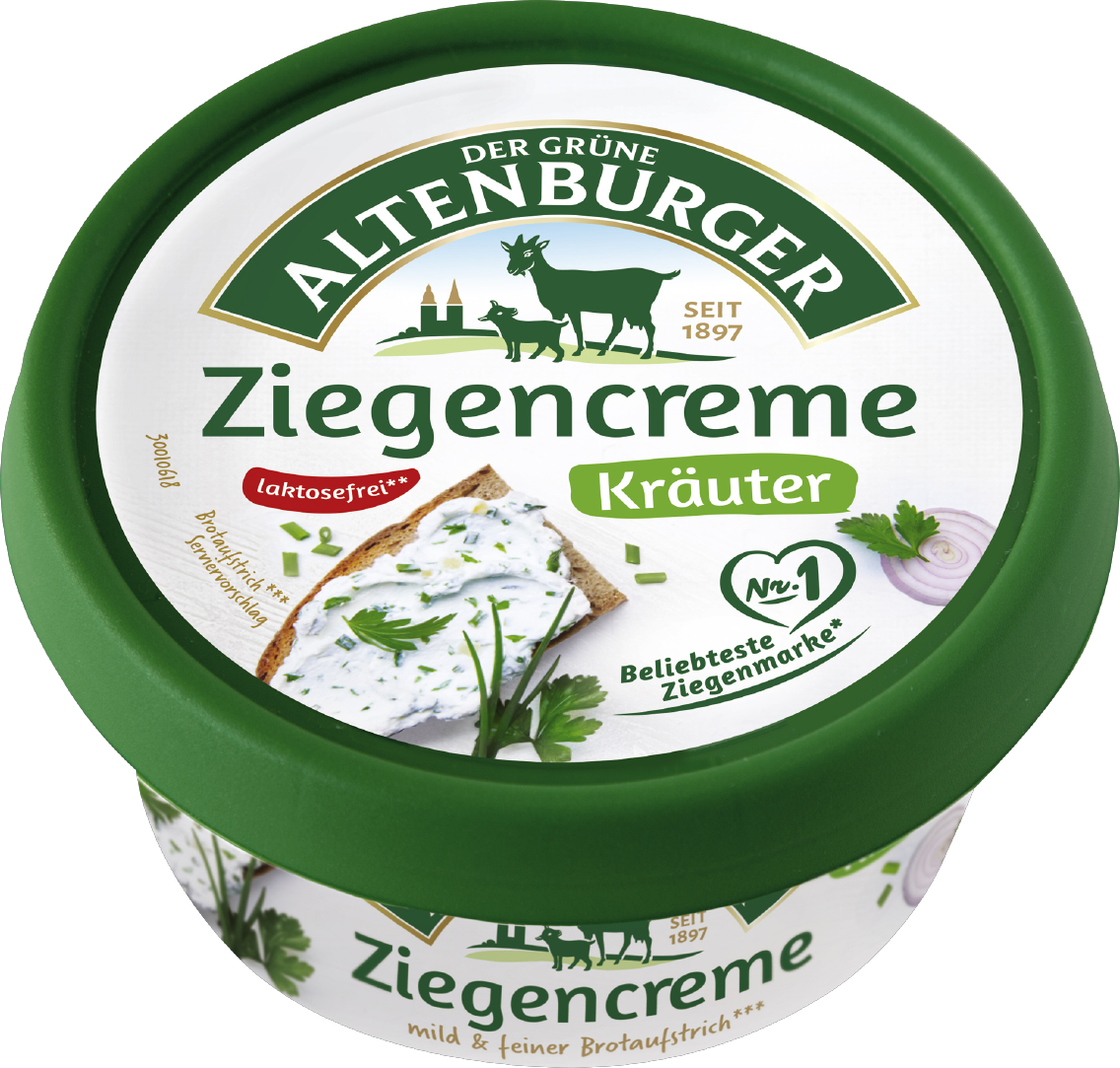 Der grüne Altenburger Ziegenkäse