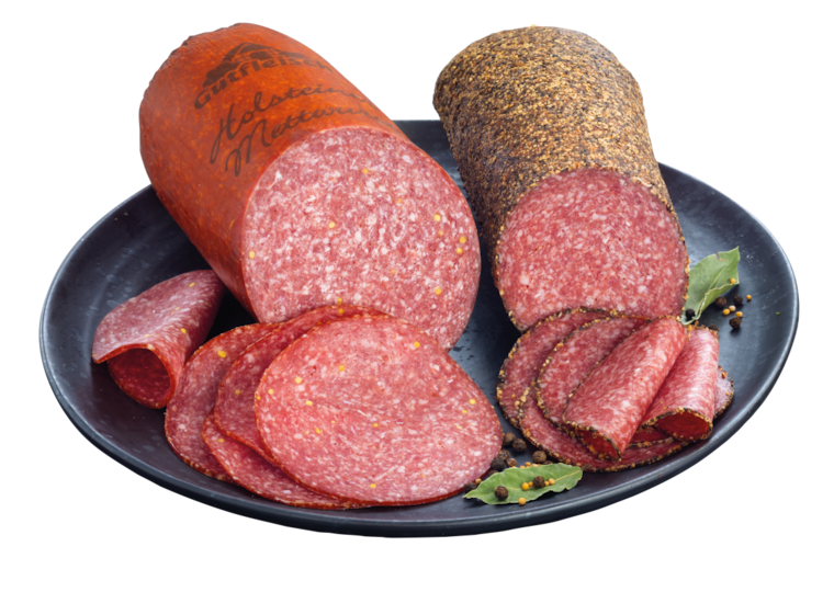 Gutfleisch Feine Mettwurst Holsteiner Art oder Pfeffersalami