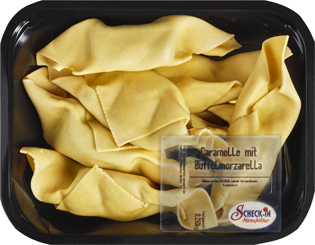 Caramelle mit Büffelmozzarella